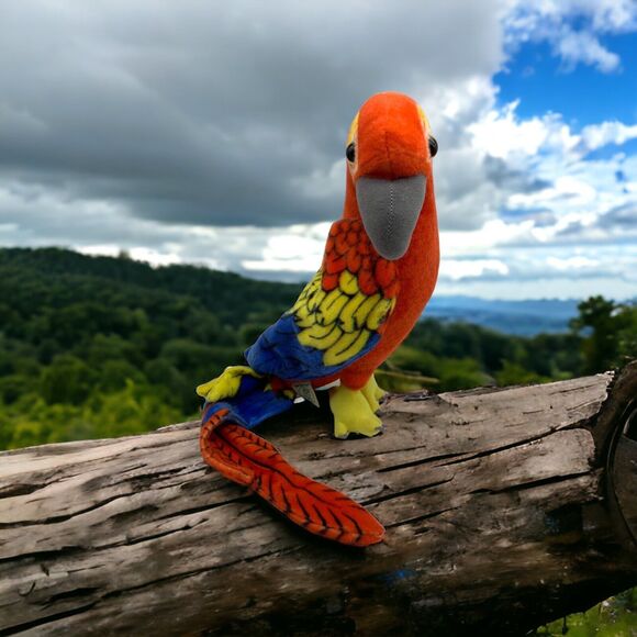 Tiger Tale Toys Other - Realistic Tropical Red Macaw Parrot Bird Large Giant Plush Animal Tiger Tale Toy